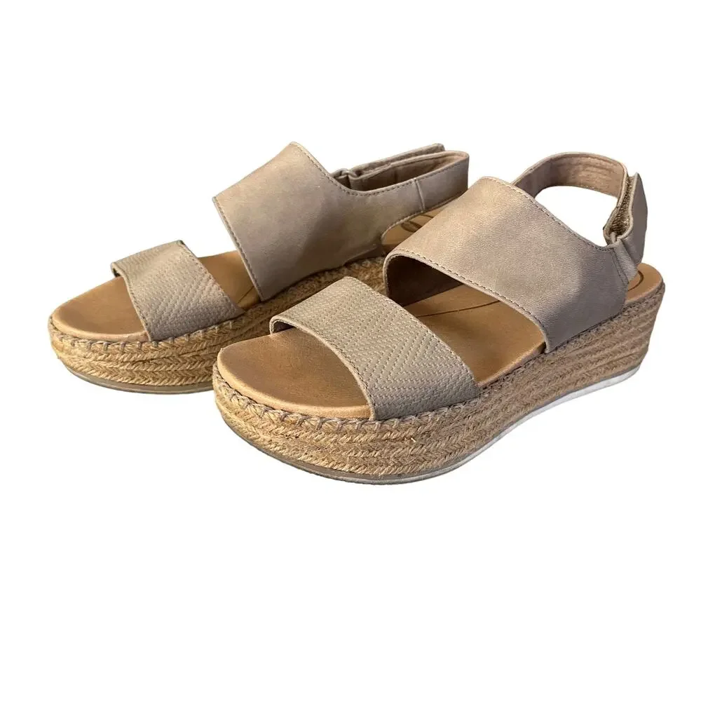 Dr. Scholl's Women's Cool Vibes Espadrille Wedge Sandals Size 7.5